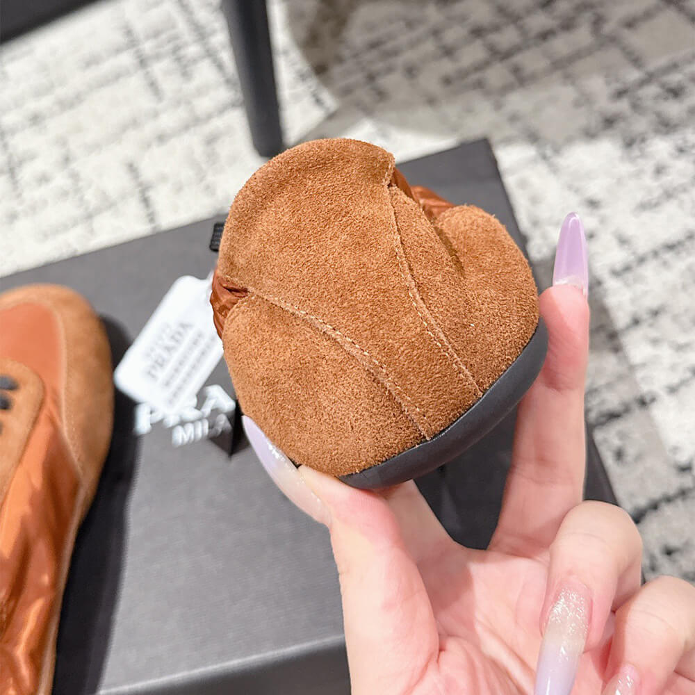 PRADA Collapse Re-Nylon and suede sneakers