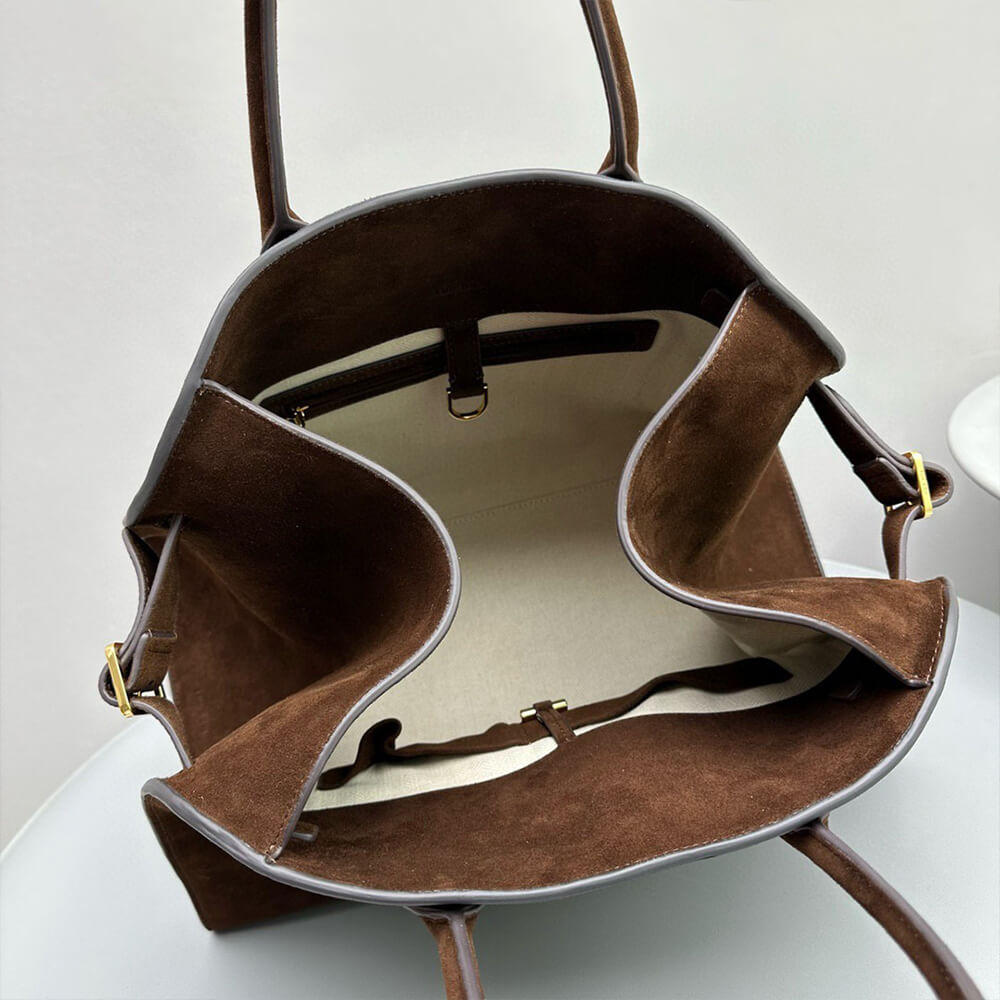 THE ROW  Soft Margaux 15 sued bag(High-end Grade)