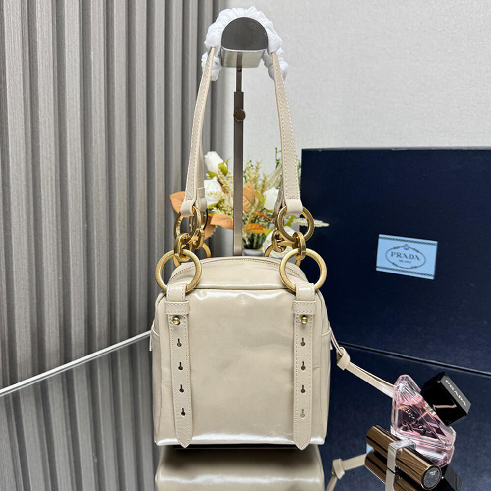 Prada Dangle leather top-handle mini-bag(HIGH-END GRADE)