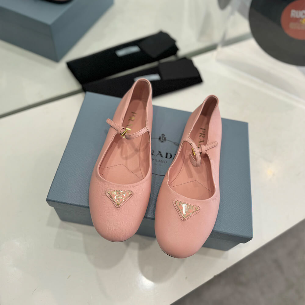PRADA Nappa leather ballerinas