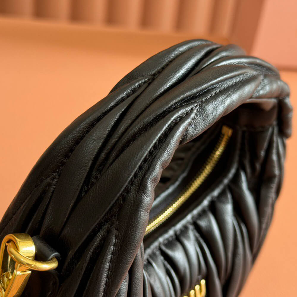 Wander matelassé nappa leather hobo mini-bag(high-end grade)