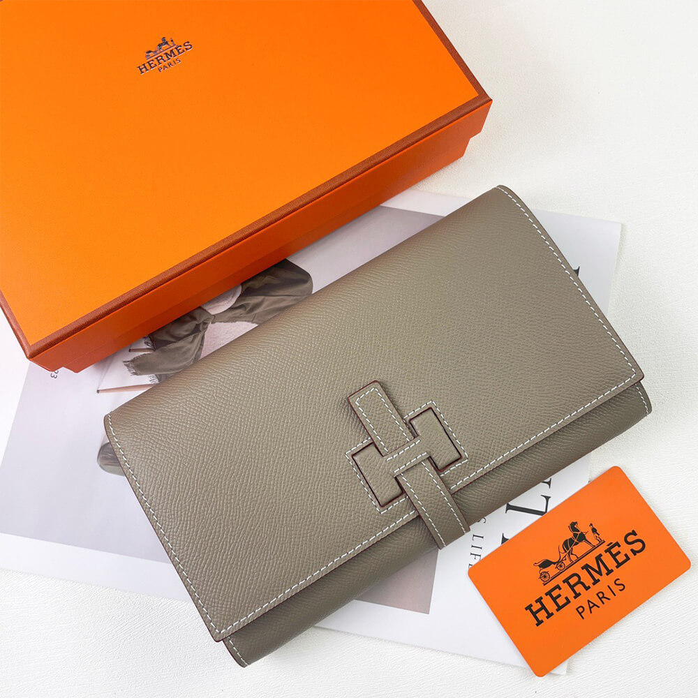 HERMES New H Passant Toutenmain wallet(HIGH-END GRADE)