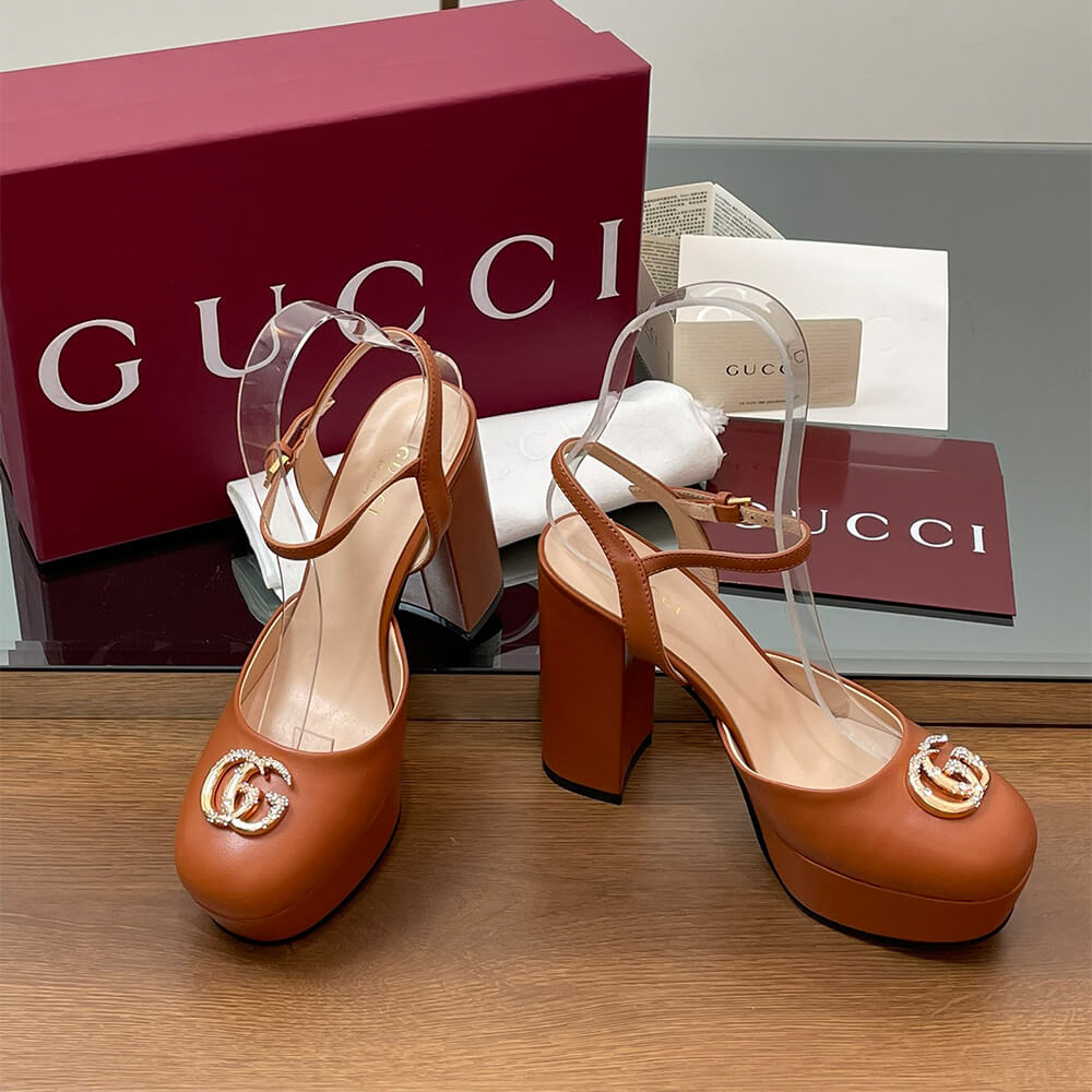 GUCCI Women s platform pump with Double G