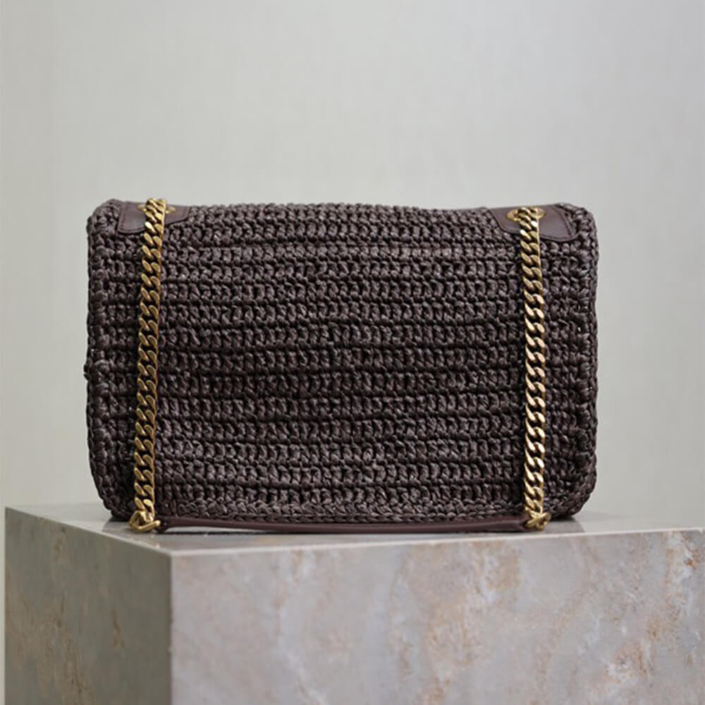 YSL NIKI medium in raffia(HIGH-END GRADE)