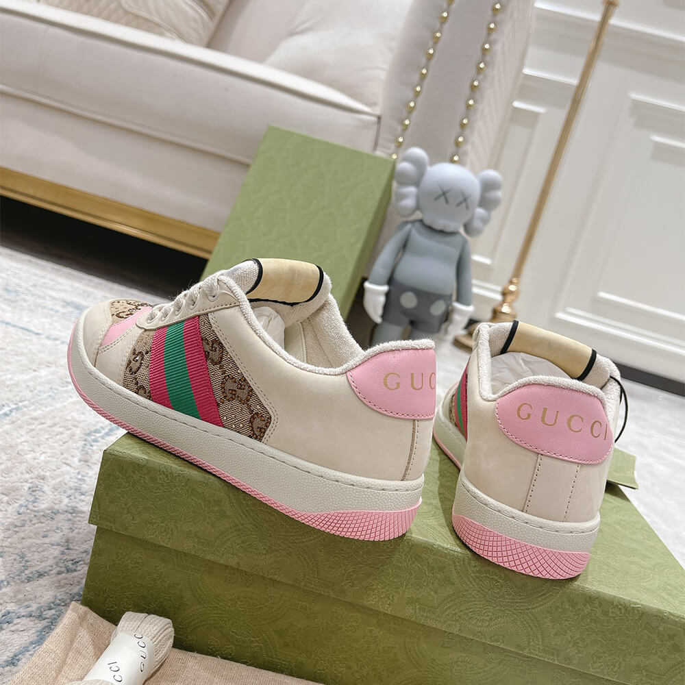 Gucci Women s Screener sneaker with crystals