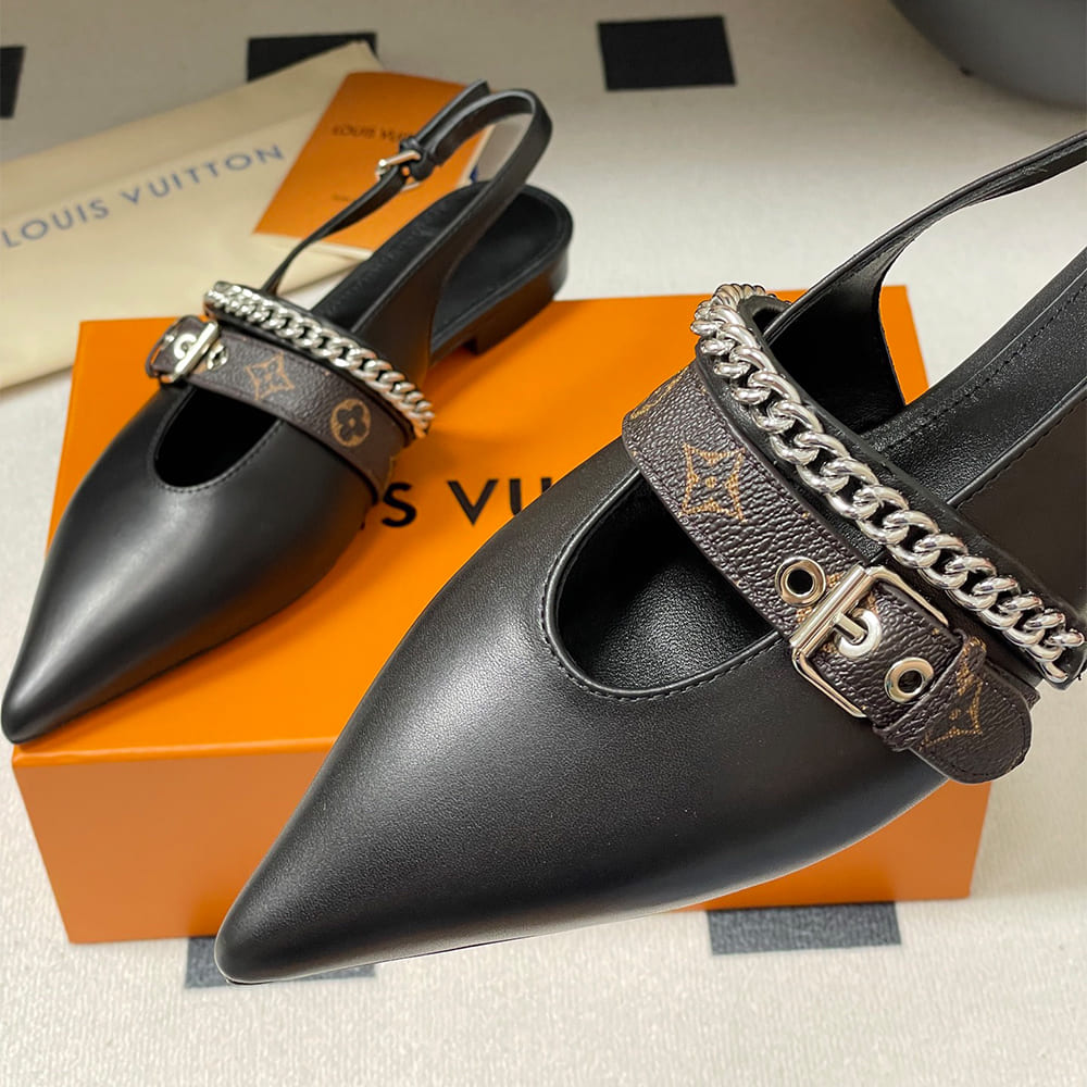 LV Vibe slingback ballet flats