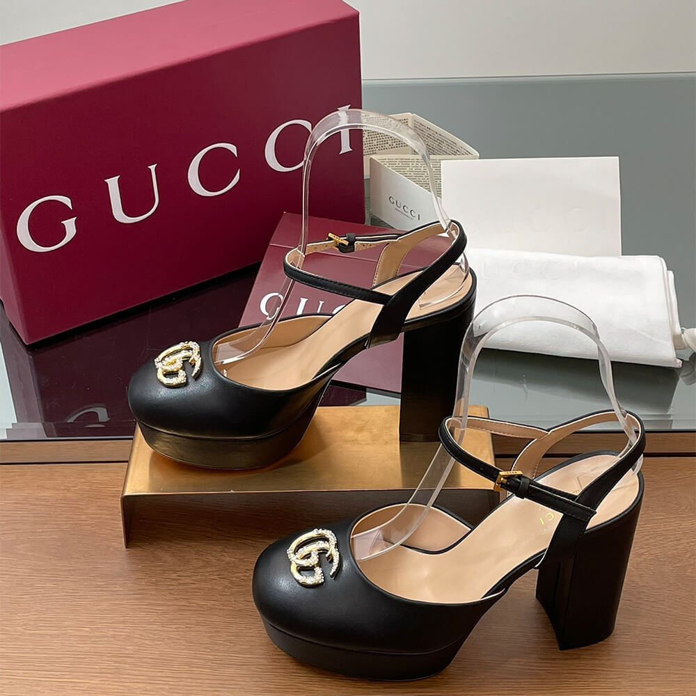 GUCCI Women s platform pump with Double G