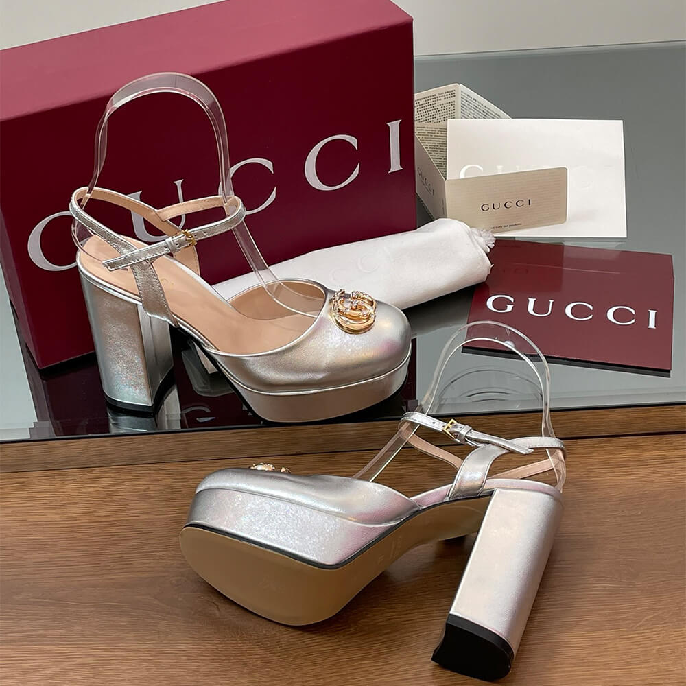 GUCCI Women s platform pump with Double G