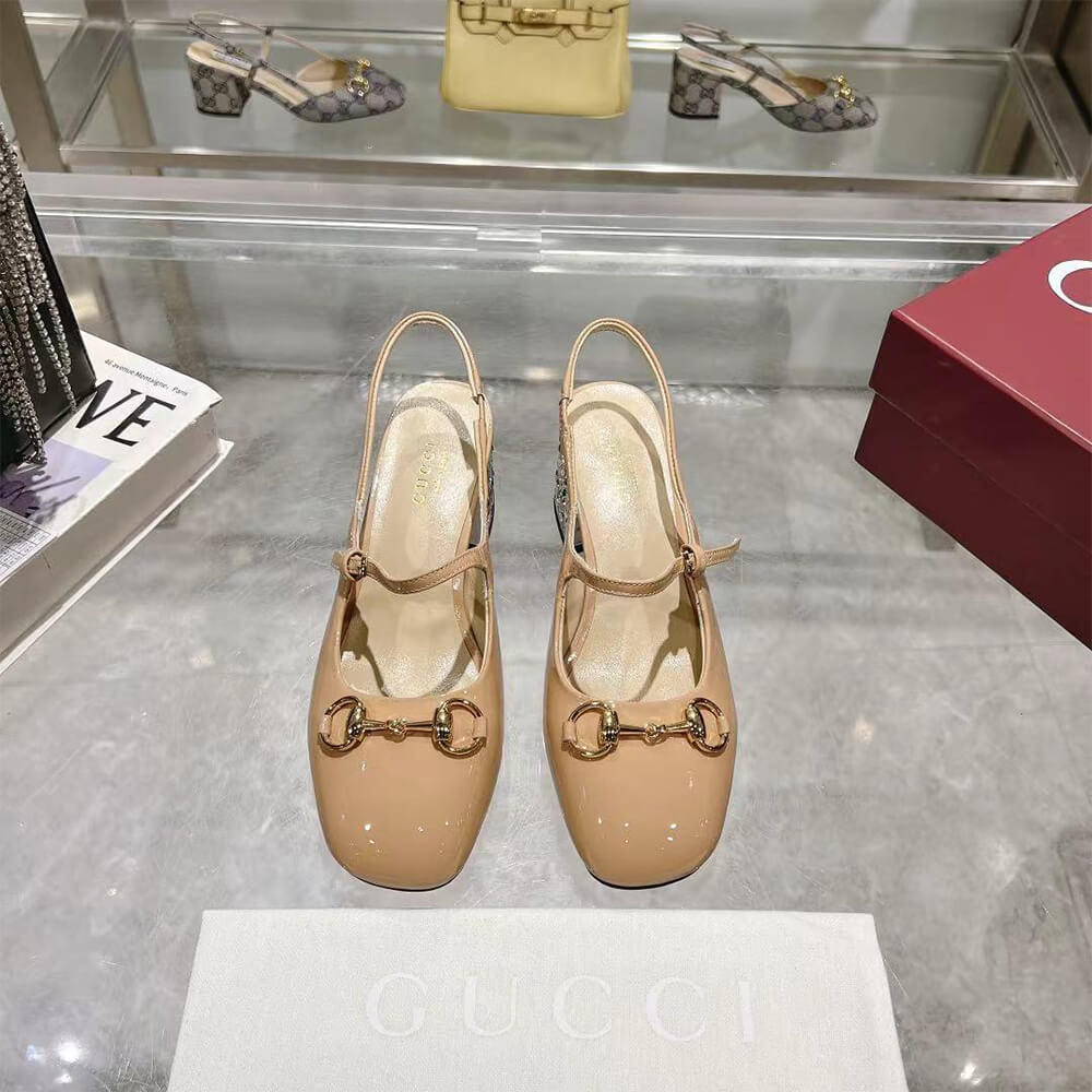 Gucci Women s Horsebit pump with Crystals