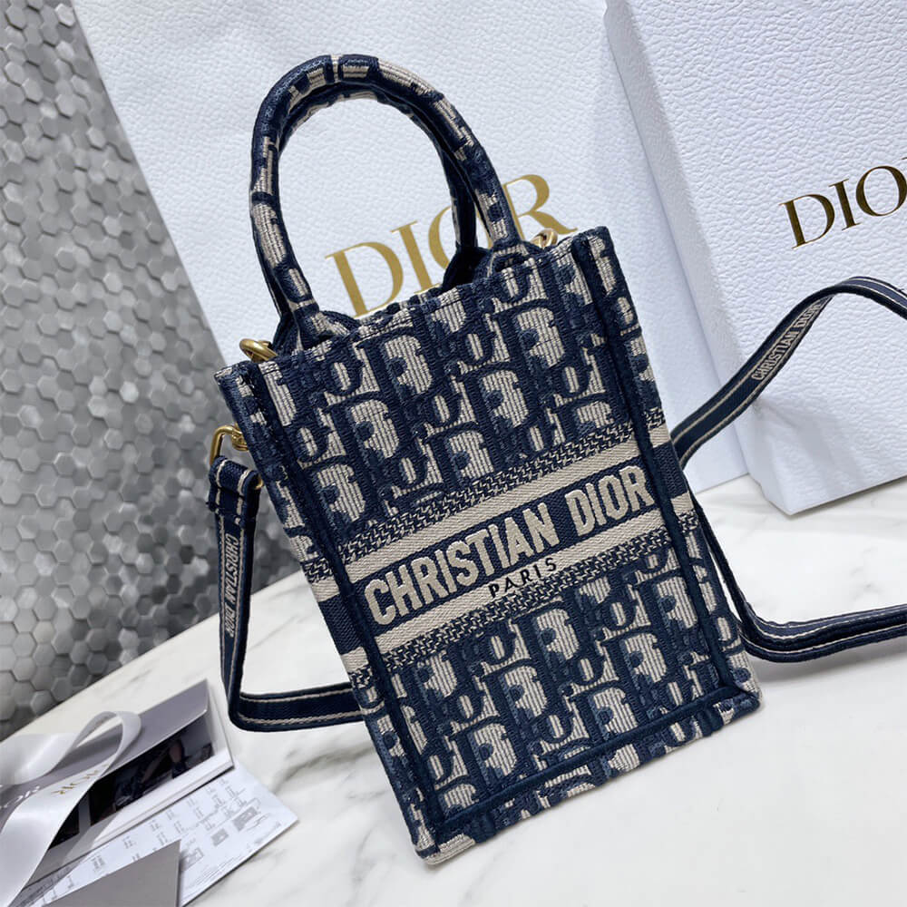 MINI DIOR BOOK TOTE PHONE BAG