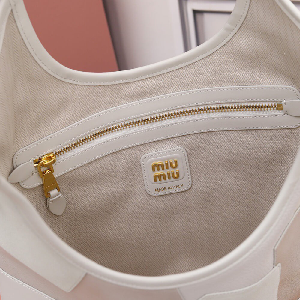 MIUMIU REGULAR IVY leather patchwork bag(HIGH-END GRADE)