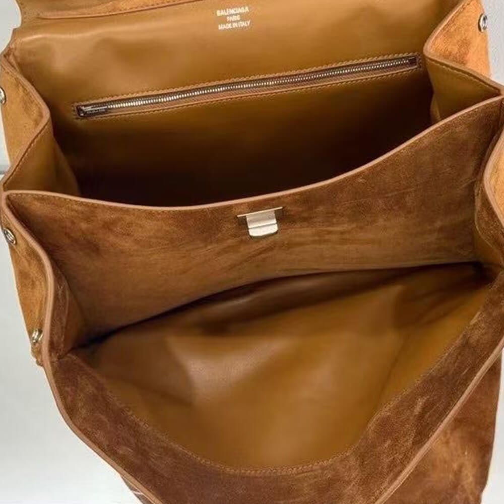 Balenciaga Rodeo Handbag Medium Suede(HIGH-END GRADE)