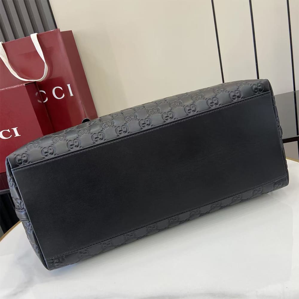 GG Emblem large tote bag