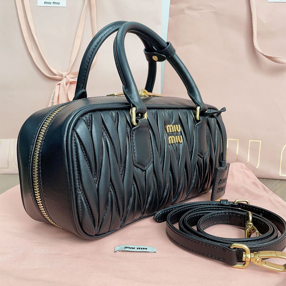 MIUMIU Large Arcadie matelasse nappa Bag(HIGH-END GRADE)