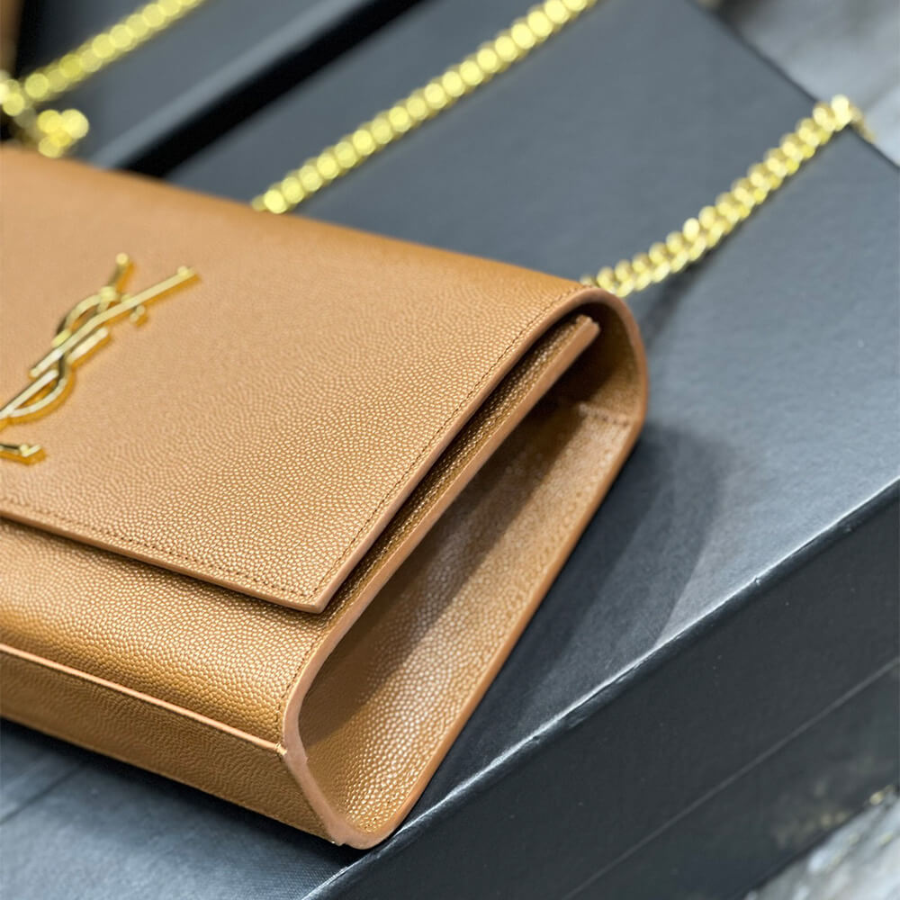 YSL kate medium in grain de poudre embossed leather