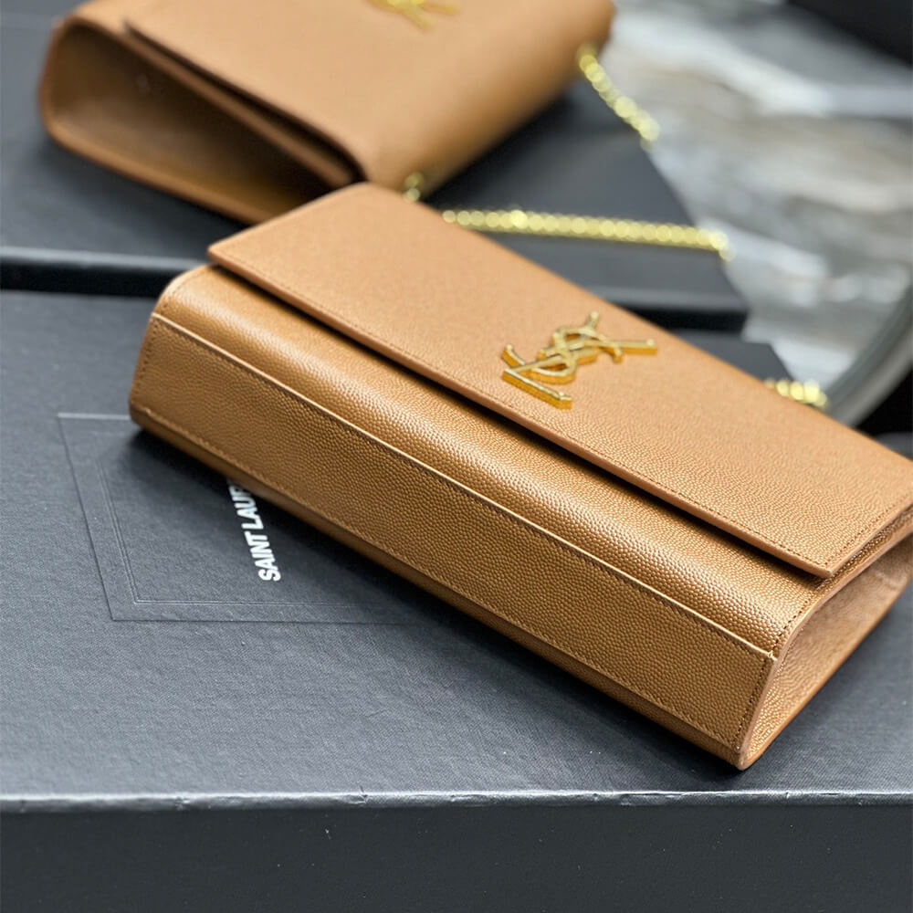 YSL kate medium in grain de poudre embossed leather