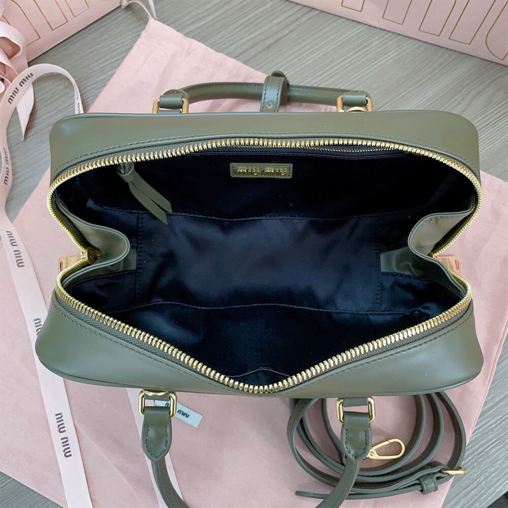 MIUMIU Large Arcadie Leather Bag(HIGH-END GRADE)